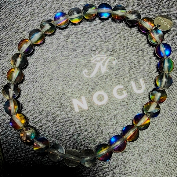 Nogu Beaded Mermaid Galaxy Glass Bracelet - Picture 10 of 14